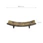 Preview: TDS, Rechteckige Teller, Mino Craft, Gold, 27,5x5,2cm, Art Nr. 34042