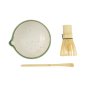 Preview: TDS, Matcha Bowl Giftset , 3-piece set, 13x7.2cm, White Oribe, Item No. 34061