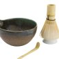 Preview: TDS, Matcha Bowl Giftset, 4-piece set, 14.5 x 6.5 cm, Hisui Green , Item No. 34081