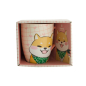 Preview: TDS, Kawaii Mug with Giftbox, Shiba, Pink, Ø 8.5x10.2cm 340ml , Item No. 34120