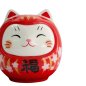 Preview: TDS, Lucky Cat, Daruma Coin Bank, Red, 14 cm - Item No. 34127