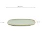 Preview: TDS, Ovaler Teller, Minto Green, 24x16x2cm, Art Nr. 34295