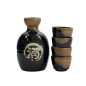 Preview: TDS, Sake Set 1:4, Tenmoku Kessho, 5 Pcs, 8.5x14cm + 5.4x3.4cm (360ml +40ml), Item no. 34305