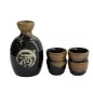 Preview: TDS, Sake Set 1:4, Tenmoku Kessho, 5 Pcs, 8.5x14cm + 5.4x3.4cm (360ml +40ml), Item no. 34305