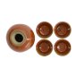 Preview: TDS, Sake Set 1:4, Tessa Red, 5 Pcs, 8.5x14cm + 5.4x3.4cm (360ml +40ml), Item no. 34306