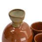 Preview: TDS, Sake Set 1:4, 5-tlg., Tessa Red, Ø 8,5x14cm 360ml + Ø 5,4x3,4cm 40ml, Art.-Nr. 34306