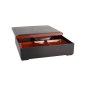 Preview: Bento Box Red/Black, ABS Lacquerware, 25.5 × 25.5 cm, Item No. 4193