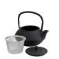 Preview: TDS, WY Teekanne aus Gusseisen, Arare, Schwarz, 13,5x11,5x8,5cm, 0,35L, Art-Nr. 4240
