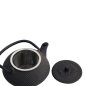 Preview: TDS, WY Teekanne aus Gusseisen, Arare, Schwarz, 13,5x11,5x8,5cm, 0,35L, Art-Nr. 4240