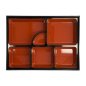 Preview: Bento Box Red/Black, ABS Lacquerware, 35 × 26 cm, Item No. 4655