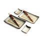 Preview: EDO Japan, Sushi Set, Brown, 6 pcs, 22x12.5x2 cm, Item No. 6044177