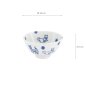 Preview: TDS, Rice Bowl, Kawaii Hananeko Cat, Blue Ø 12x 6.5cm - Item No. 61692
