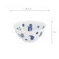 Preview: TDS, Tayo Bowl, Kawaii Hananeko Cat, Blue Ø 15x 7cm - Item No. 61693