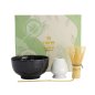 Preview: TDS, Matcha Bowl Giftset , 4-piece set, 12.7 x 7 cm, Sakura Black, Item No. 617416