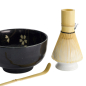 Preview: TDS, Matcha Bowl Giftset , 4-piece set, 12.7 x 7 cm, Sakura Black, Item No. 617416