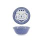 Preview: Tokyo Design Studio Tayo-Schale Kawaii Lucky Cat Neko Seikaiha-Neko Blue, Porzellan, Ø 15 × 7 cm, 550 ml