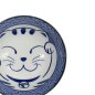 Preview: TDS, Tayo Schale, Kawaii Lucky Cat Neko, Seikaiha-Neko Blue, Ø 15x7cm, 550ml - Art Nr. 617607
