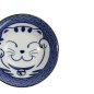 Preview: TDS, Saucenschale, Kawaii Lucky Cat Neko, Seikaiha-Neko Blue, Ø 11,5x4cm - Art Nr. 617645
