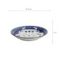 Preview: TDS, Sauce Bowl, Kawaii Lucky Cat Neko, Seikaiha-Neko Blue, Ø 12 x 2 cm - Item No. 617652