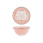 Preview: Tokyo Design Studio Tayo-Schale Kawaii Lucky Cat Neko Seikaiha-Neko Red, Porzellan, Ø 15 × 7 cm, 550 ml