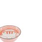 Preview: Tayo-Schale Kawaii Lucky Cat Neko Seikaiha-Neko Red, Porzellan, Ø 15 × 7 cm, 550 ml, Art.-Nr. 617669