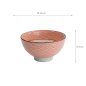Preview: TDS, Reis Schale, Kawaii Lucky Cat Neko, Seikaiha-Neko Red, Ø 12x6,3cm - Art Nr. 617683