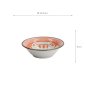 Preview: TDS, Saucenschale, Kawaii Lucky Cat Neko, Seikaiha-Neko Red, Ø 11,5x4cm - Art Nr. 617706