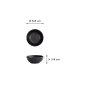 Preview: Sauce Bowl Black, Melamine, Ø 9.8 × 3.8 cm, 150 ml, Item No. 8020