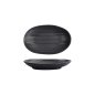Preview: Tokyo Design Studio Rechteckiger Teller Zen Schwarz, Melamin, 18,4 × 11,4 × 2,8 cm