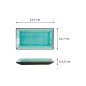 Preview: Sushi Plate Glassy Turquoise, 21.5 × 12.7 cm, Item No. 8167