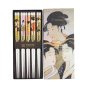 Preview: TDS, 5 Paar Essstäbchen, Geisha, 22,5 cm, Art.-Nr. 8445