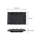 Preview: Serving Platter Zen Black, Melamine, 22.5 × 15 × 2.3 cm, Item No. 8554