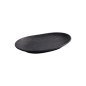 Preview: Sushi-Platte Zen Schwarz, Melamin, 23 × 14,5 × 3,5 cm, Art.-Nr. 8559