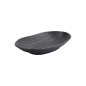 Preview: Sushi-Platte Zen Schwarz, Melamin, 23 × 14,5 × 3,5 cm, Art.-Nr. 8559