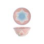 Preview: Tokyo Design Studio Reisschale Mixed Bowls Lily Flower Oriental HB Rot, Porzellan, Ø 14,8 × 6,8 cm, 550 ml