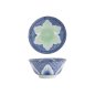 Preview: Tokyo Design Studio Reisschale Mixed Bowls Lily Flower Oriental HB Blau, Porzellan, Ø 14,8 × 6,8 cm, 550 ml
