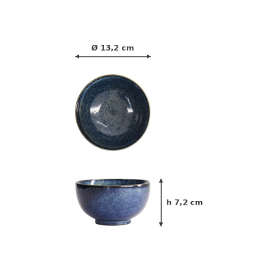 Schale Cobalt Blue, Porzellan, Ø 13,2 × 7,2 cm, 500 ml, Art.-Nr. 14311