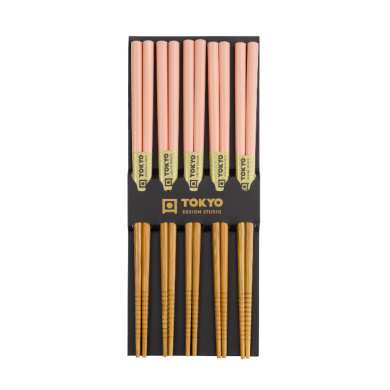 Bamboo Pink Chopstick Set at g-HoReCa