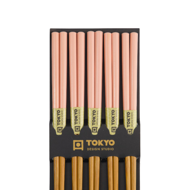 TDS, 5 Paar Essstäbchen, Bamboo Rosa, Art.-Nr. 14456