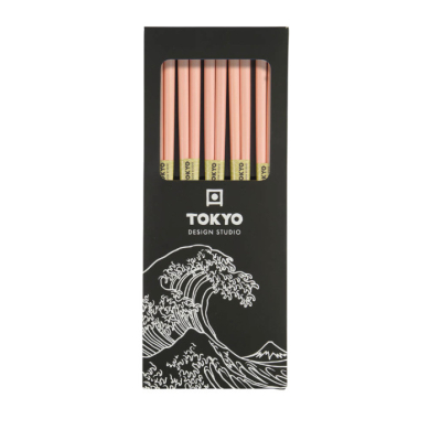 TDS, 5 Paar Essstäbchen, Bamboo Rosa, Art.-Nr. 14456