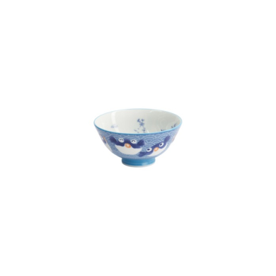 Bowl Kawaii Fish Blue, Porcelain, Ø 11.2 × 6 cm, 300 ml, Item No. 14970