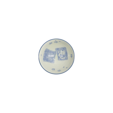 Bowl Kawaii Cat Neko Blue, Porcelain, Ø 11.2 × 6 cm, 300 ml, Item No. 14972