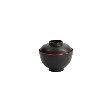 Bowl with Lid, ABS Lacquerware, Ø 10,8 cm, Item No. 14974