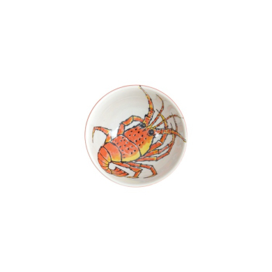 Bowl Seafood Lobster Red, Porcelain, Ø 13.2 × 7.3 cm, 500 ml, Item No. 15485