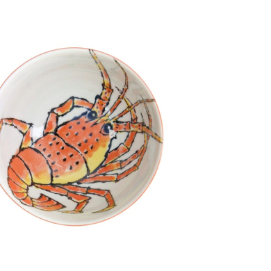 Bowl, Seafood, Ø 15.8 x 8.1 cm, 950 ml, Lobster, Red - Item No. 15489