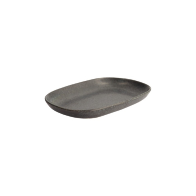 Sushi Plate Onyx Noir Black, Stoneware, 19 × 13 cm, Item No. 15546