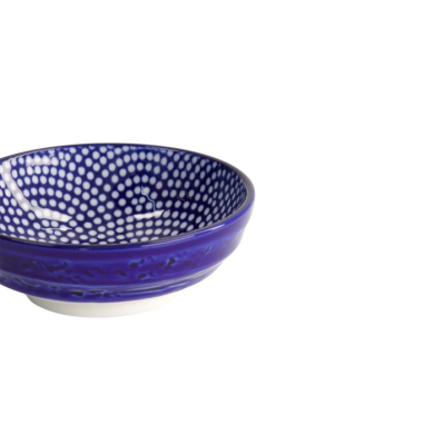 Sauce Bowl Nippon Blue Dots Blue/White, Porcelain, Ø 9.5 × 3 cm, 150 ml, Item No. 15600