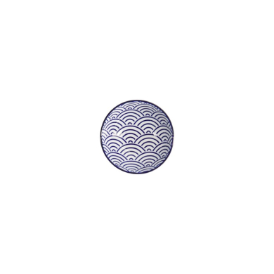 Saucenschale Nippon Blue Waves Blau/Weiß, Porzellan, Ø 9,5 × 3 cm, 150 ml, Art.-Nr. 15601