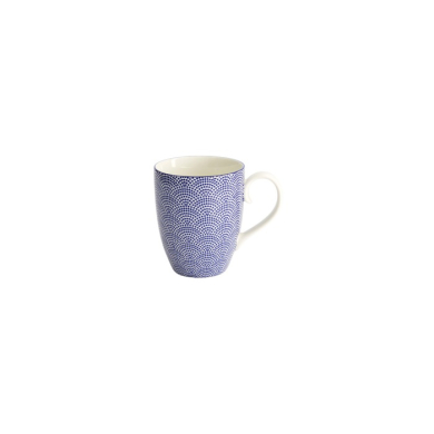 Mug Nippon Blue Dots Blue/White, Porcelain, Ø 8.5 × 10.2 cm, 380 ml, Item No. 15623