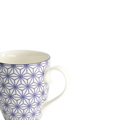 Mug Nippon Blue Stars Blue/White, Porcelain, Ø 8.5 × 10.2 cm, 380 ml, Item No. 15626